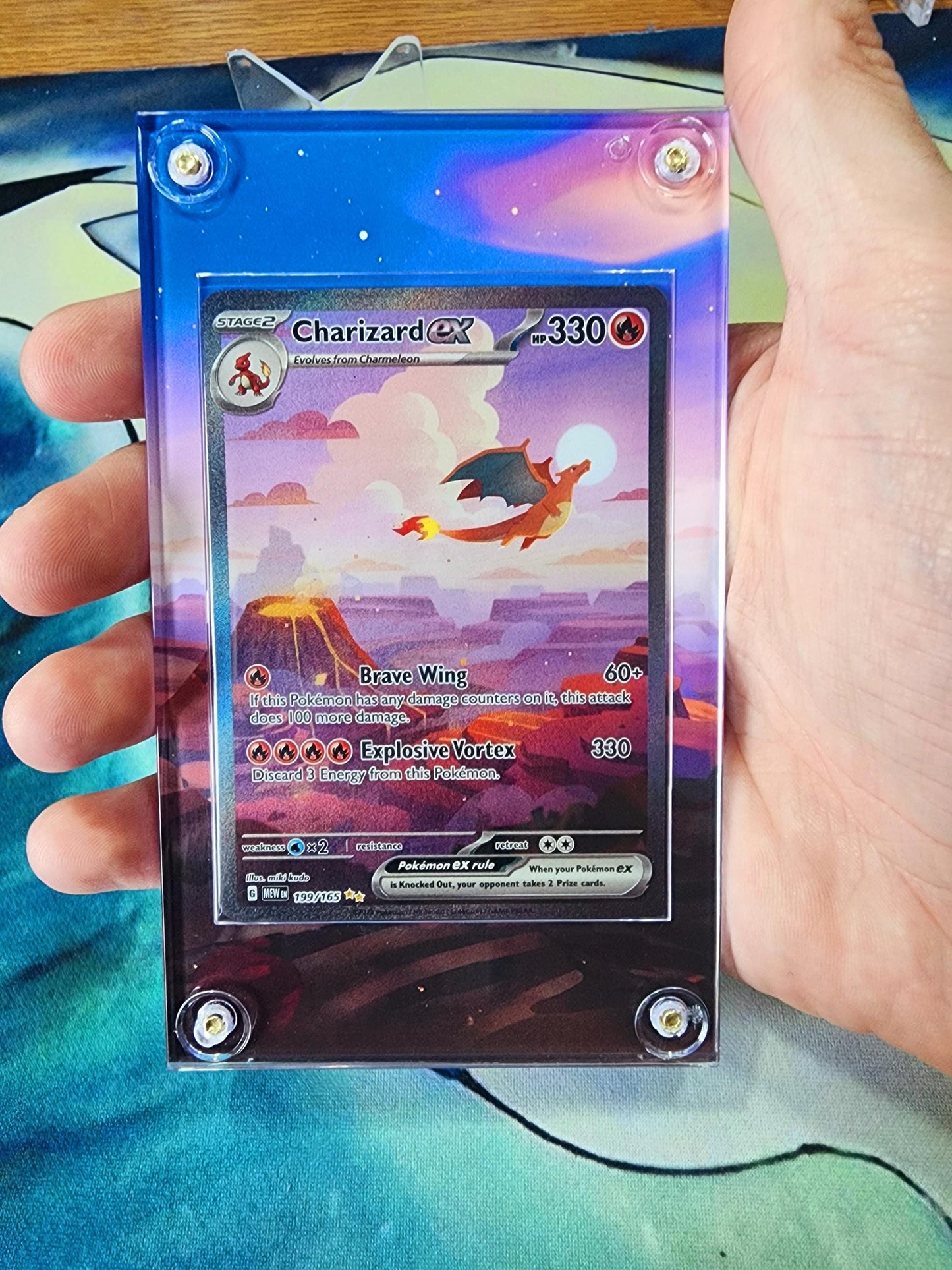 Pokemon Charmander, Charmeon, Charizard 151 Custom Display Cases