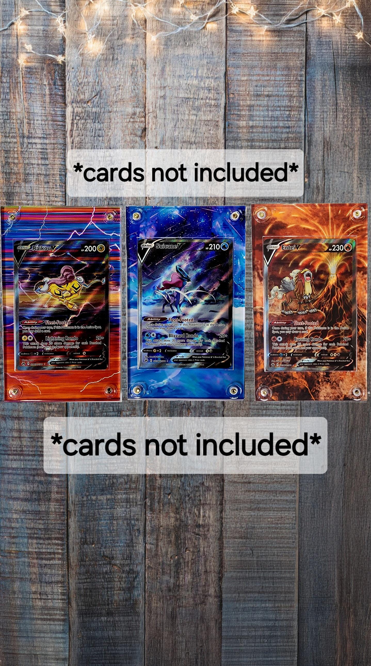 Pokemon Suicune Entei Raikou V GG38 GG36 GG41Crown Zenith Custom Display Cases
