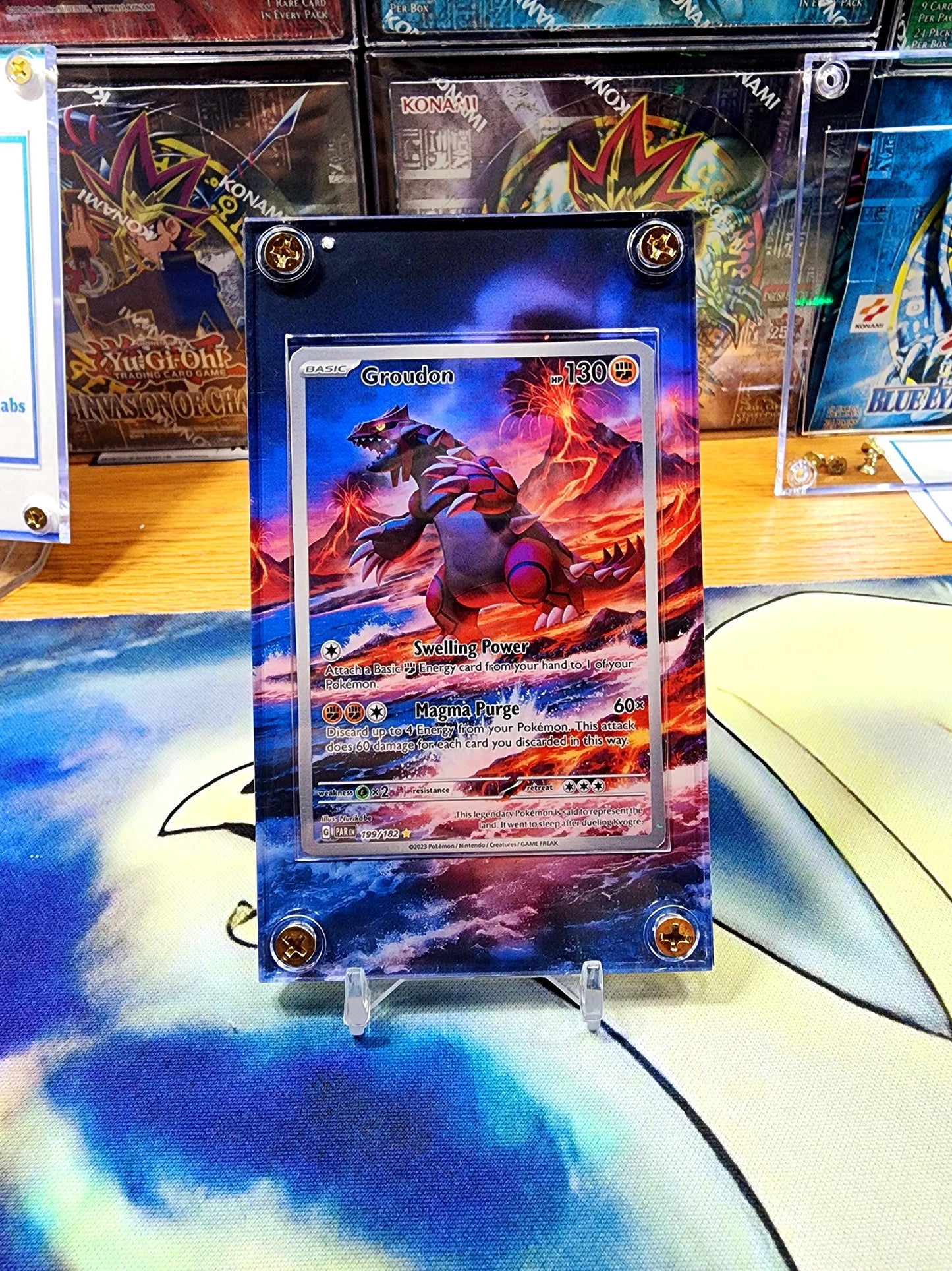 Pokemon Groudon IR 199/182 Paradox Rift Custom Case