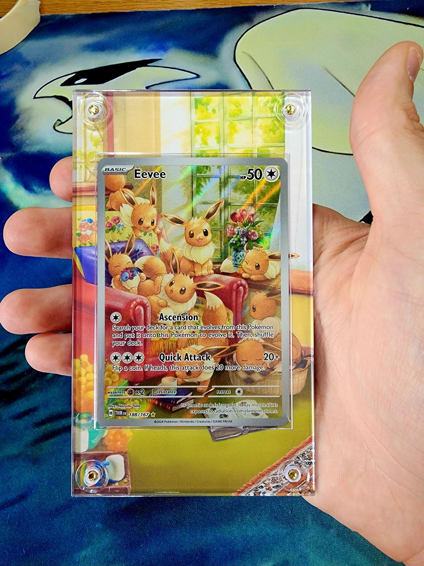Pokemon Eevee 188 IR Twilight Masquerade Custom Case Slab