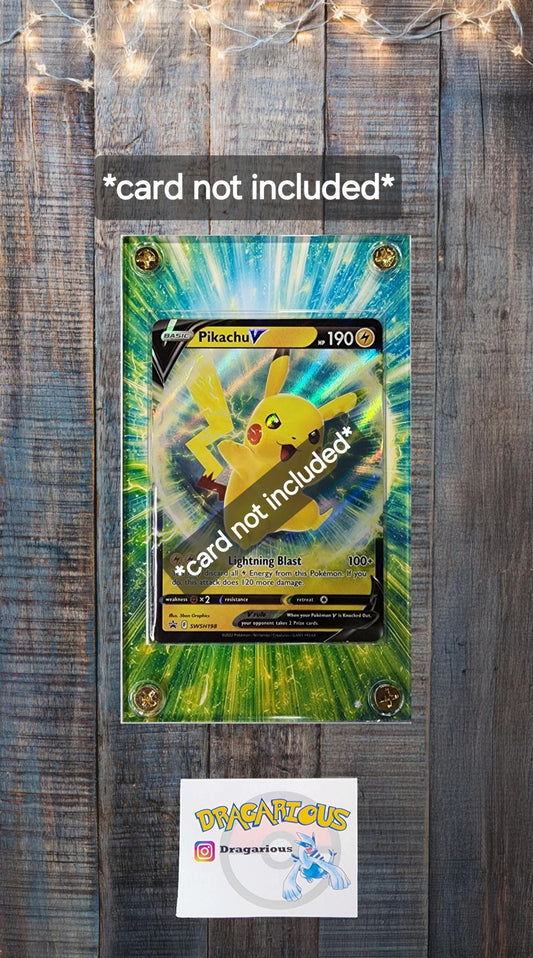 Pokemon Pikachu V SWSH198 Promo Custom Display Case Slab