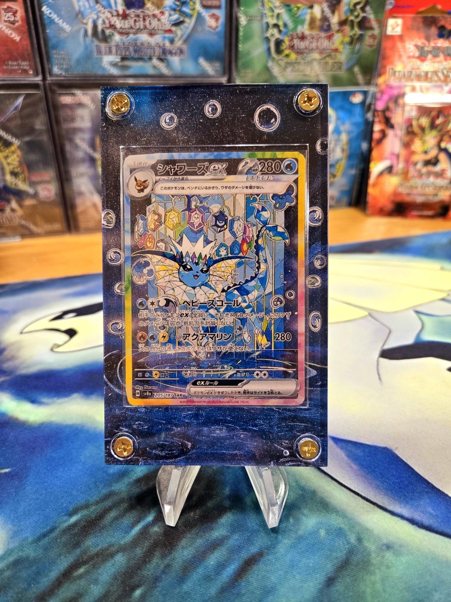 x3 Pokemon Card Jolteon, Vaporeon, Flareon EX SAR 209 202 205/187 sv8a Terastal Festival Pristmatic Evolutions Custom Cases