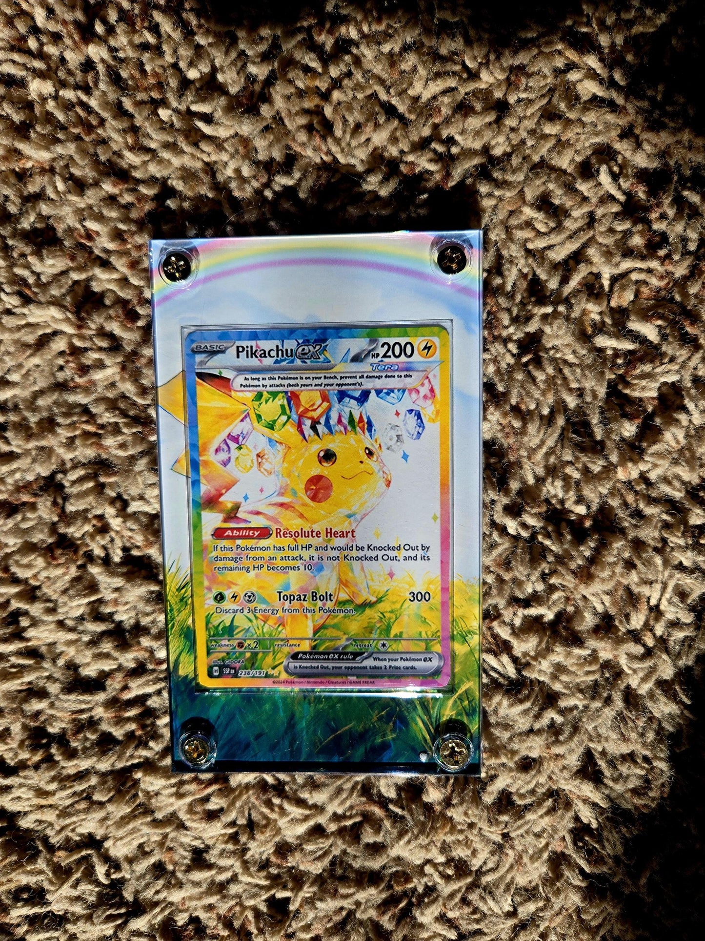 Pokemon EX 238/191 SIR Custom Display Case from Surging Sparks