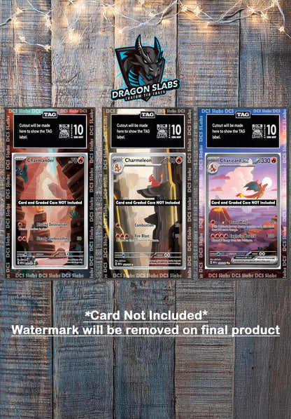 x3 Charmander Charmeleon Charizard EX 170,171,200 PSA bgs CGC tag Extended Artwork Pokemon 151