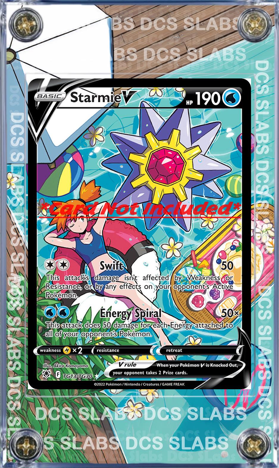 Pokemon Starmie V TG13 Astral Radiance Astral Radiance Custom Display Case Slab