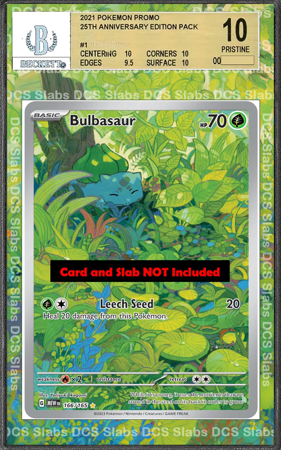 Bulbasaur 166/165 PSA bgs CGC tag Extended Artwork Pokemon 151