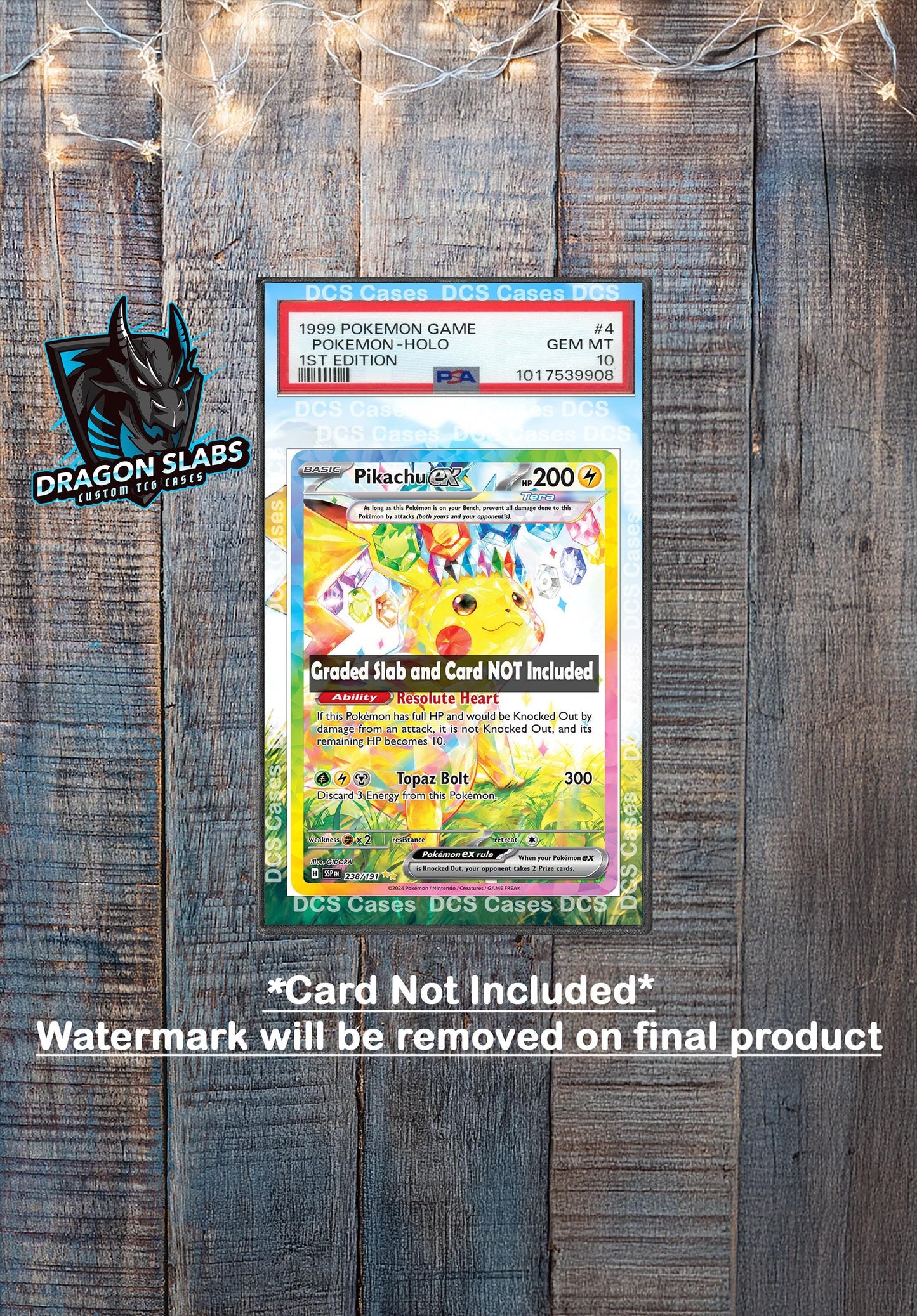 Pikachu 238/191 PSA bgs CGC tag Extended Artwork Pokemon TCG from Surging Sparks