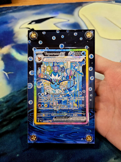 Pokemon Card Vaporeon EX SIR 149/131 Prismatic Evolutions Custom Case