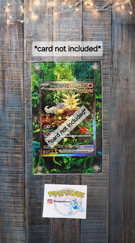 Pokemon Gouging Fire EX 204 Custom Display Case Slab from Silver Tempest