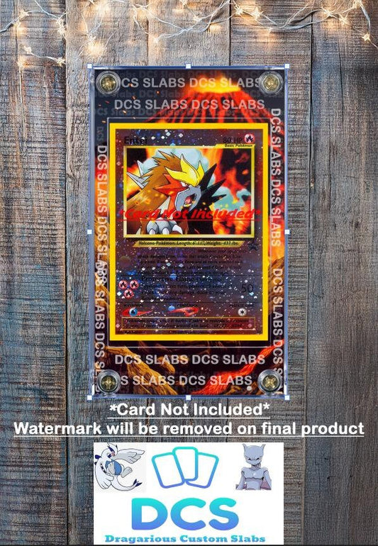 Pokemon Entei Promo 34 Movie Black Star Custom Display Case Slab