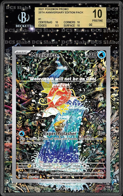 Magikarp IR 203/193 CGC BGS Display Extend Art for Graded Pokemon Slab from Paldea Evolved
