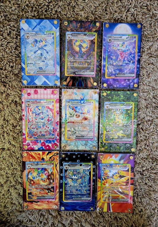 x9 Pokemon Prismatic Evolutions Eeveelution SIR Set - Umbreon, Sylveon, Espeon, Glaceon, Leafeon, Vaporeon, Flareon, Jolteon, Eevee