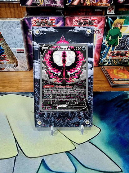 Pokemon Galarian Moltres V Chilling Reign 177/198 Custom Display Case Slab