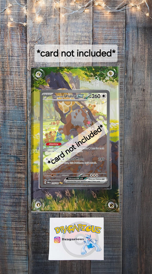 Pokemon Bloodmoon Ursaluna EX 216/217 Twilight Masquerade Custom Display Case Slab