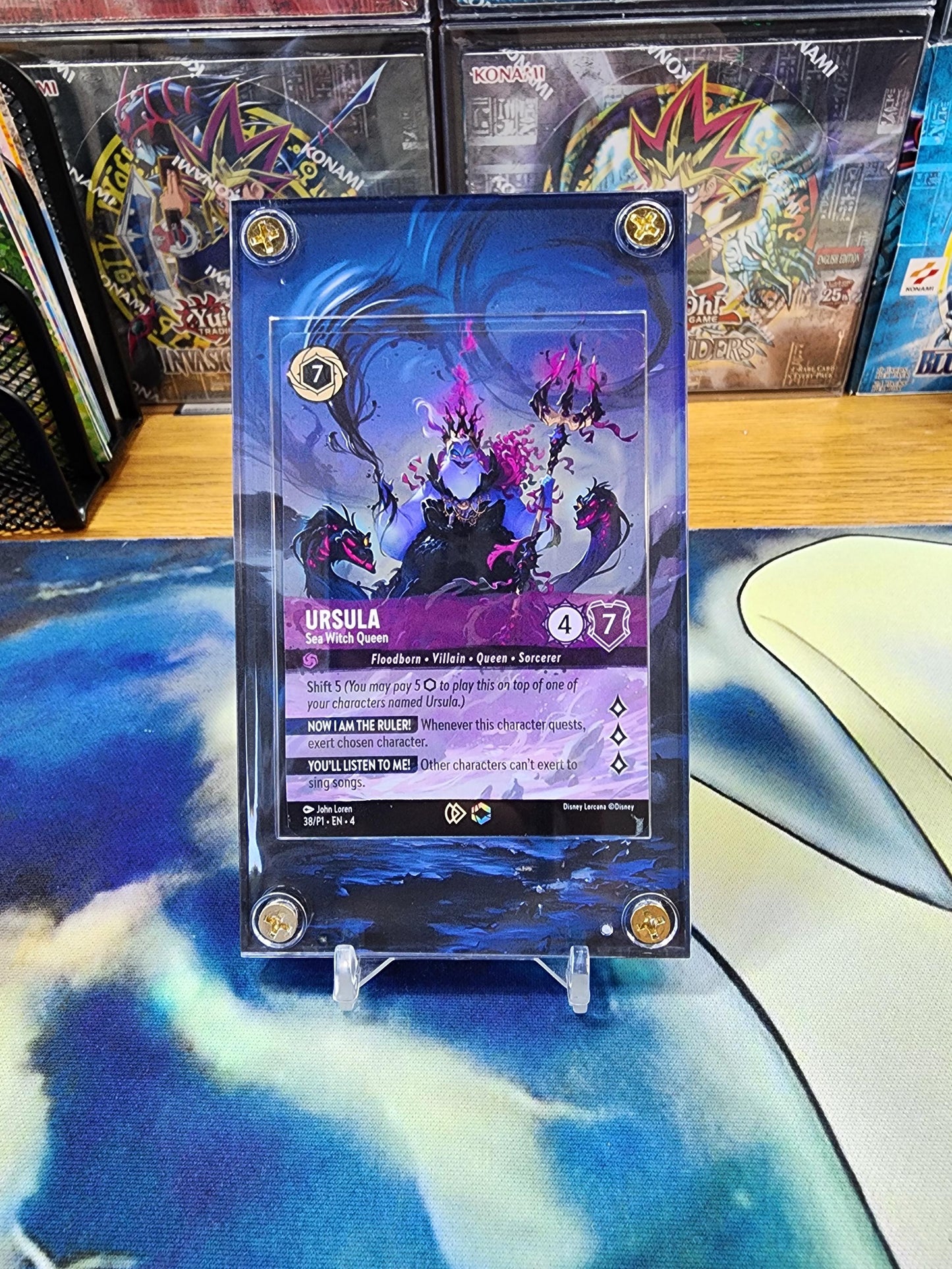 Disney Lorcana Ursula Sea Witch Queen 38/P1 Prize Promo Chapter 4 Enchanted Custom Case
