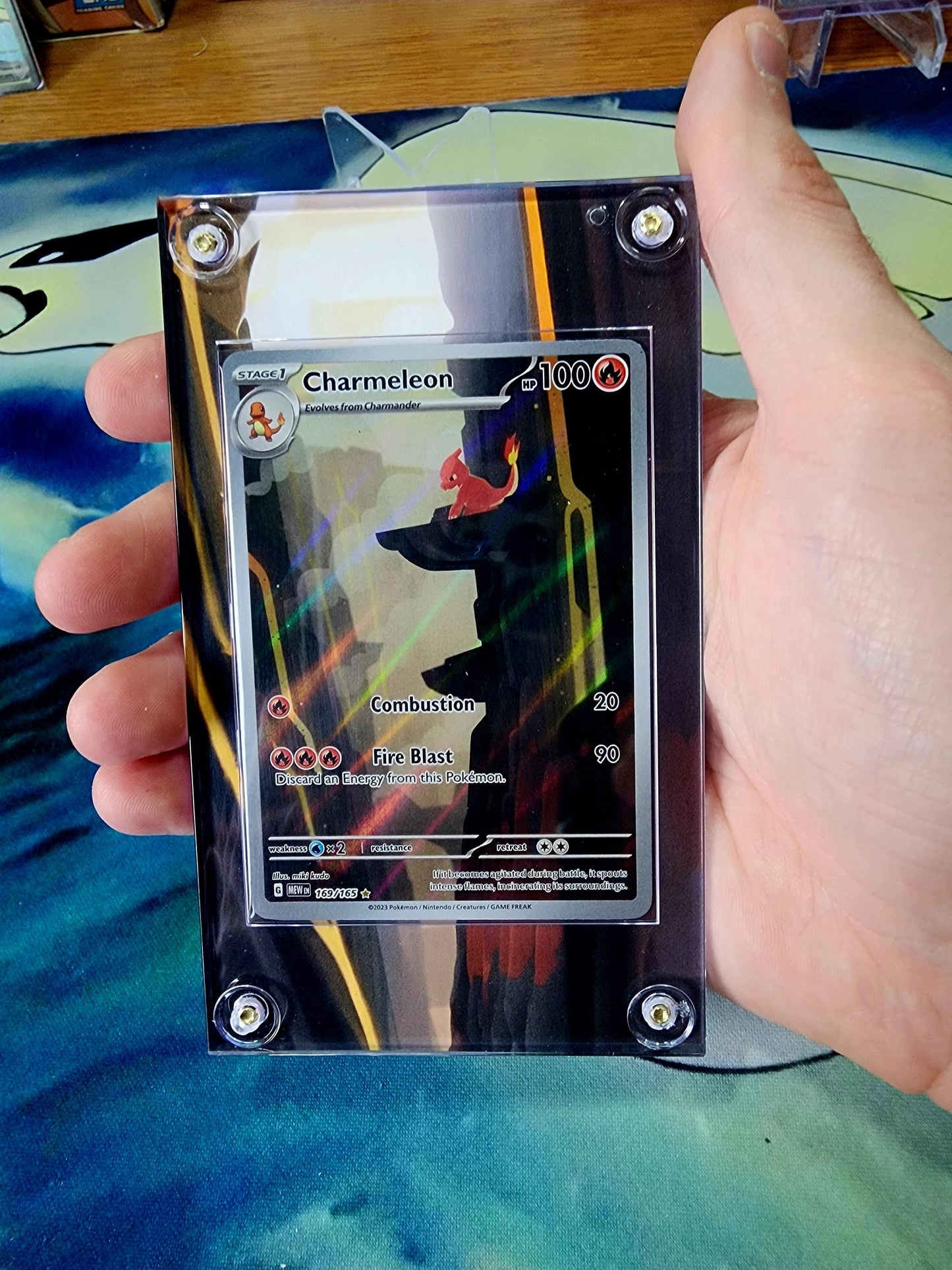 Pokemon Charmander, Charmeon, Charizard 151 Custom Display Cases
