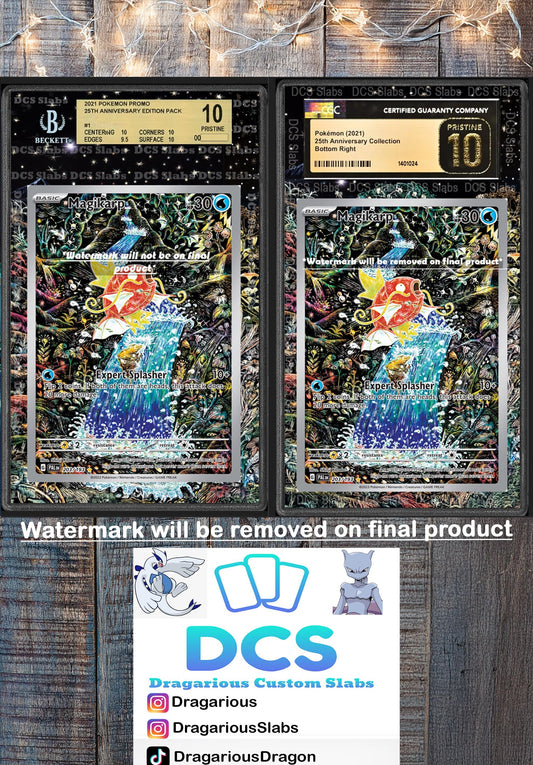 Magikarp IR 203/193 CGC BGS Display Extend Art for Graded Pokemon Slab from Paldea Evolved