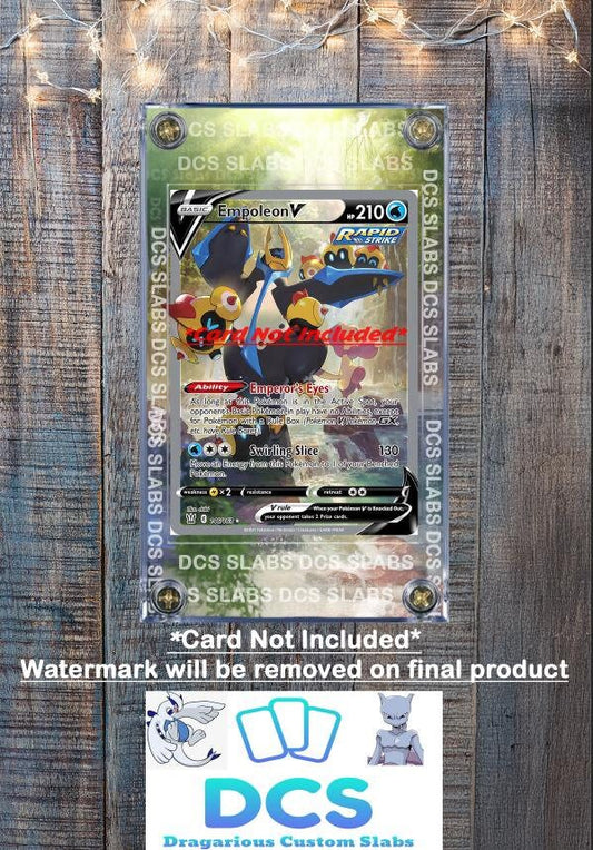 Empoleon V Alt Art 146/163 Battle Styles Custom Display Case Slab