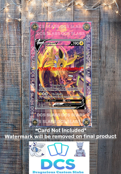 Pokemon Jolteon V Alt Art SWSH183 Promo Display Case Slab