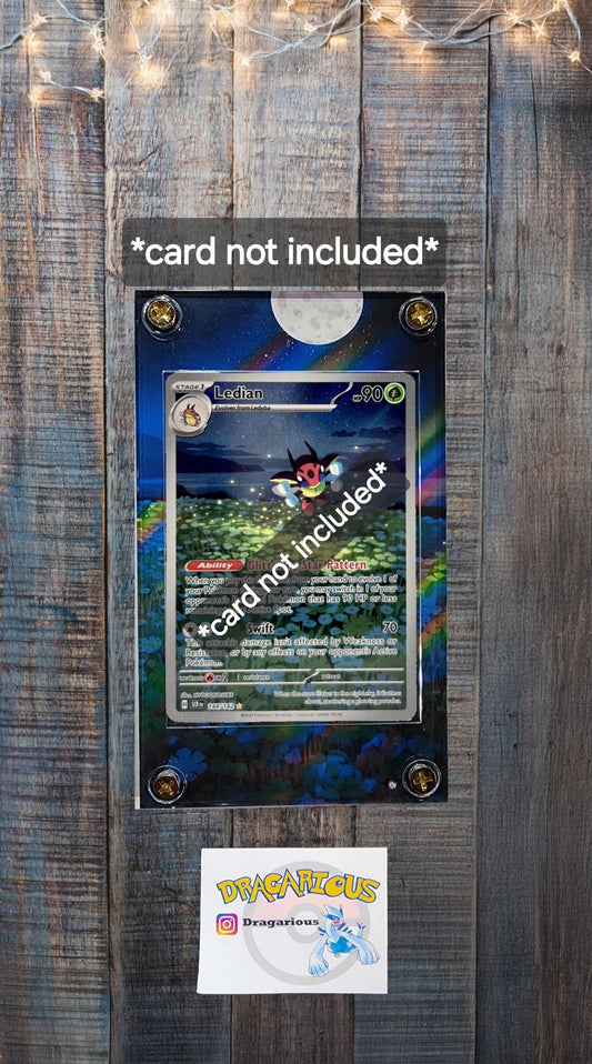 Pokemon Ledian Stellar Crown IR 144/142 Card Custom Display Case Slab