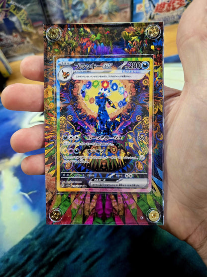 Pokemon Card Umbreon ex SAR 217/187 sv8a Terastal Festival Pristmatic Evolutions Custom Case
