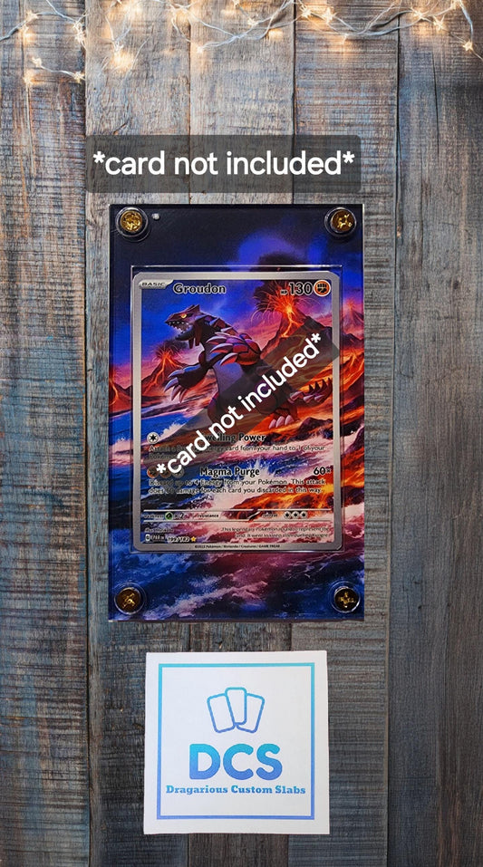 Pokemon Groudon IR 199/182 Paradox Rift Custom Case