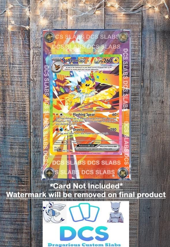 Pokemon Card Jolteon EX SIR 153/131 Prismatic Evolutions Custom Case