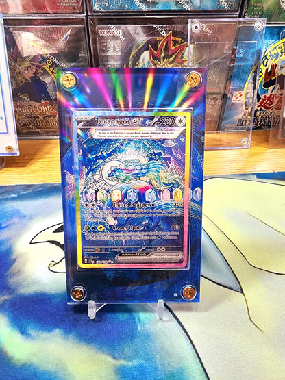 X2 Pokemon Terapagos EX & Garvantula SIR Stellar Crown Card Custom Case 170/142 168/142