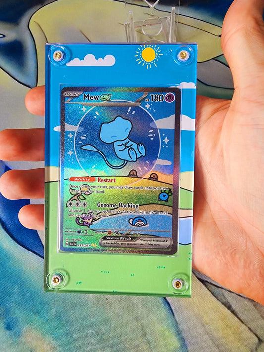 Pokemon Mew EX SIR Paldean Fates 232 Custom Case Slab