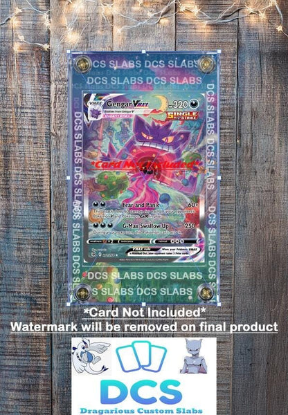Pokemon Gengar Vmax Alt Art 271/264 SWSH Fusion Strike Custom Display Case