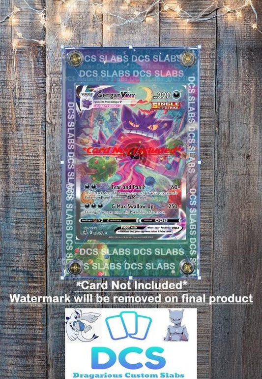 Pokemon Gengar Vmax Alt Art 271/264 SWSH Fusion Strike Custom Display Case