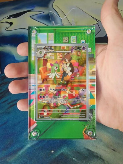X3 Pokemon Gardevoir Ex 233/091, Ralts 211, Kirlia 212 Custom Extended Artwork Cases Scarlett Violet Base