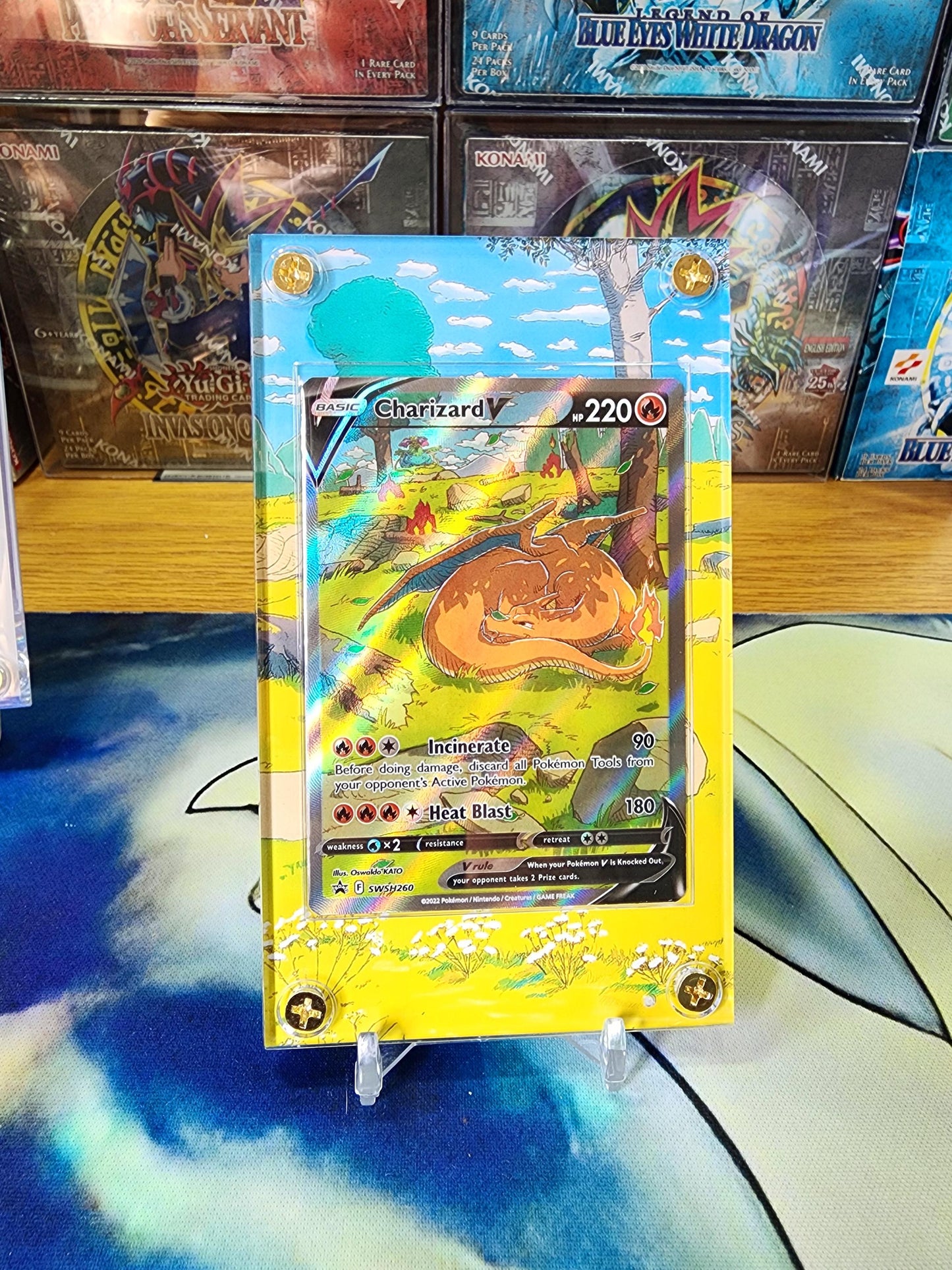 X3 Pokemon Charizard V Vstar Vmax SWSH260 261 262 Promo Custom Display Cases