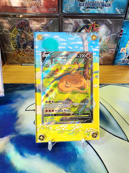 X3 Pokemon Charizard V Vstar Vmax SWSH260 261 262 Promo Custom Display Cases