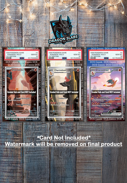 x3 Charmander Charmeleon Charizard EX 170,171,200 PSA bgs CGC tag Extended Artwork Pokemon 151