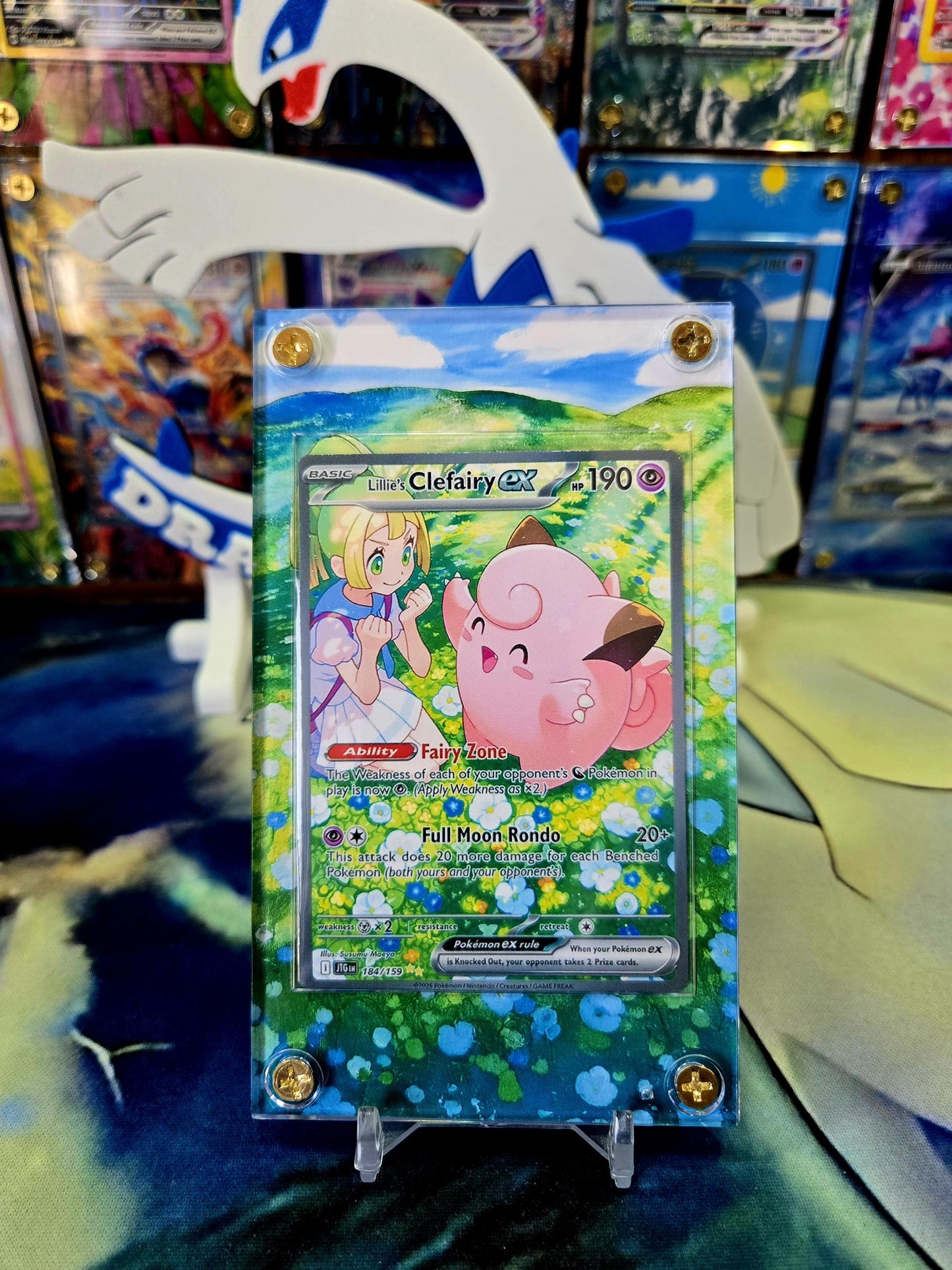 Pokemon Lillie’s Clefairy EX SIR 184/159 Journey Together Extended Art Custom Case