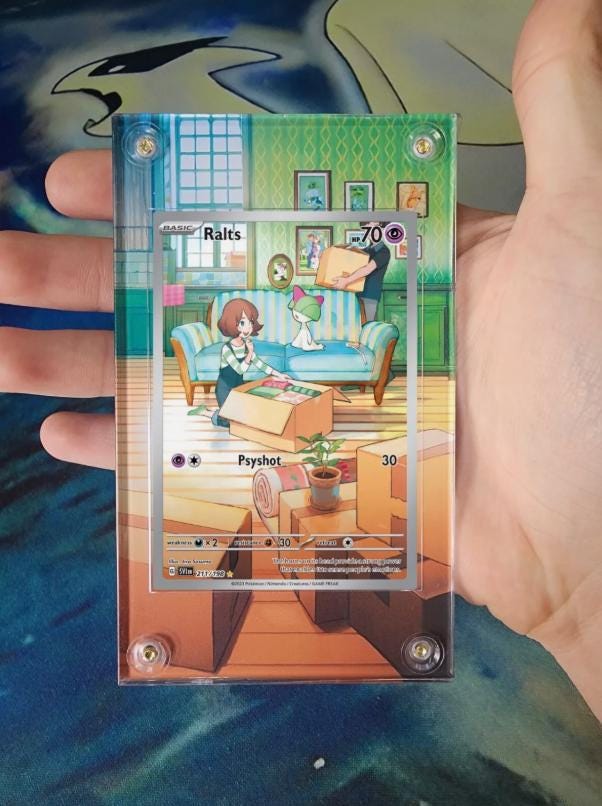X3 Pokemon Gardevoir Ex 233/091, Ralts 211, Kirlia 212 Custom Extended Artwork Cases Scarlett Violet Base