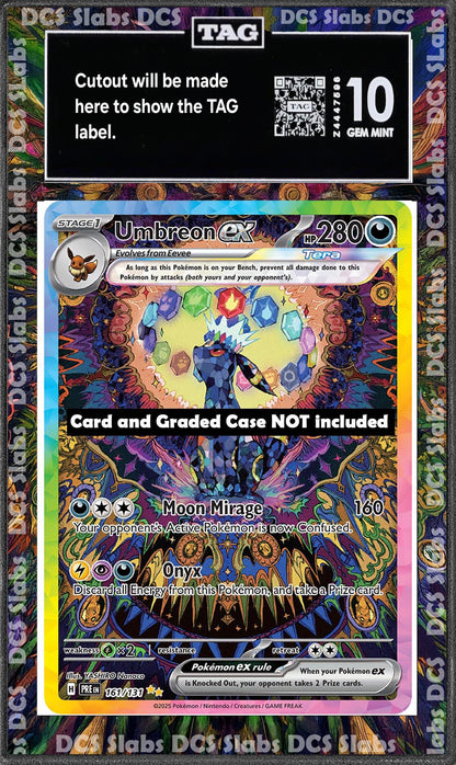 Umbreon Ex SIR 161/131 PSA Bgs Cgc Tag Extended Artwork Pokemon TCG Prismatic Evolutions