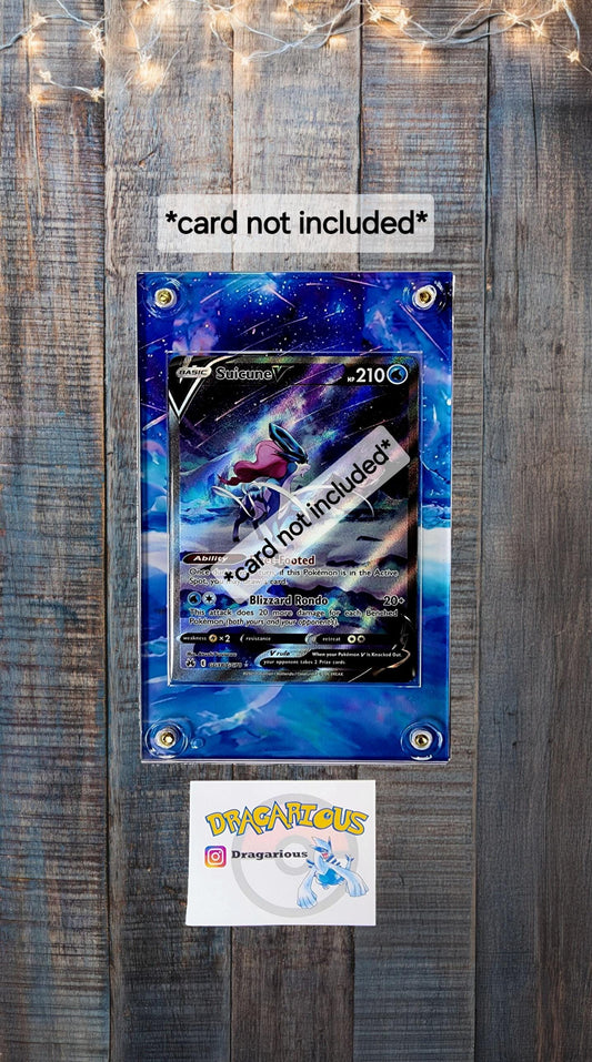 Pokemon Suicunei V GG38 Crown Zenith Custom Display Case