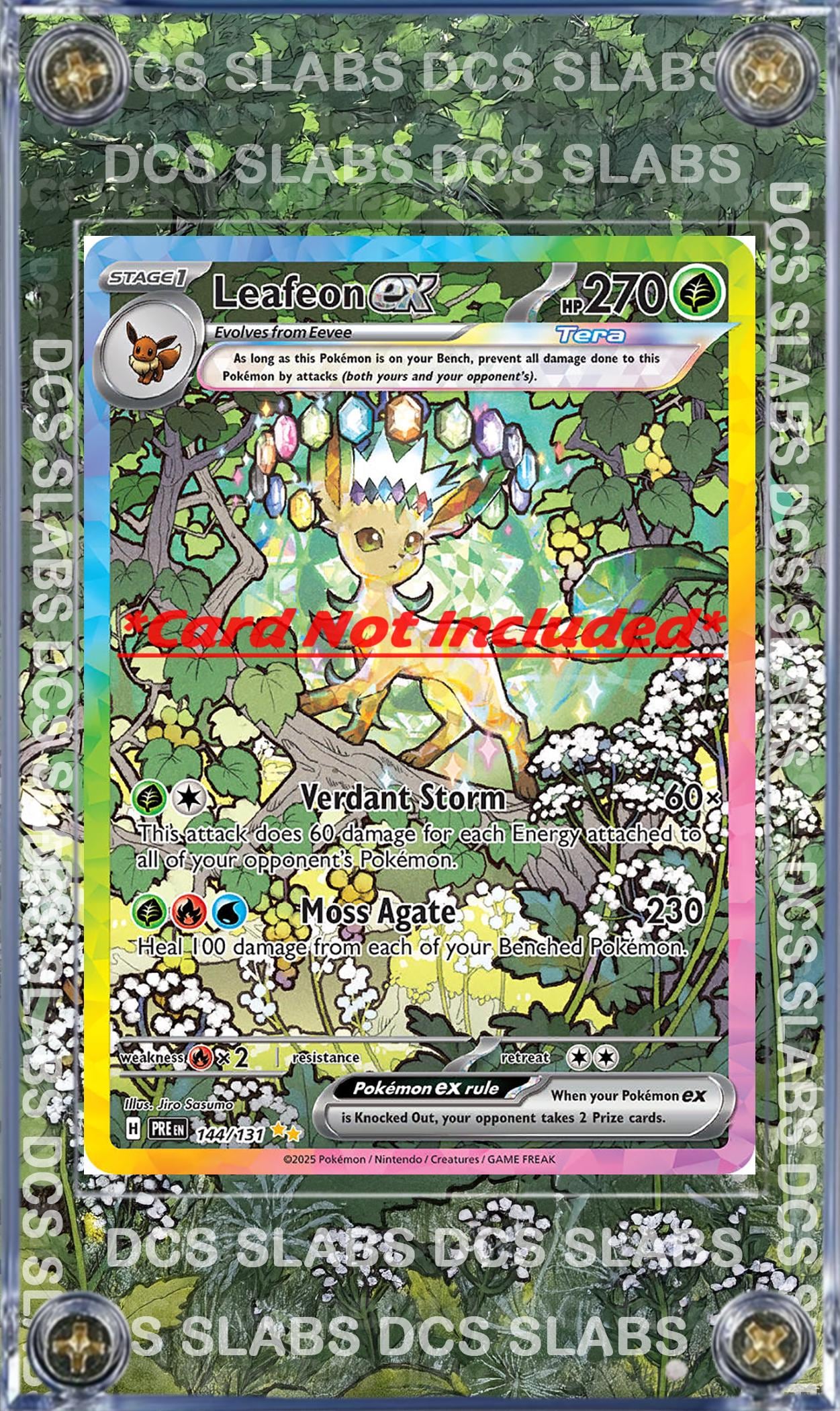 Pokemon Leafeon EX SIR 144/131 Prismatic Evolutions Custom Case