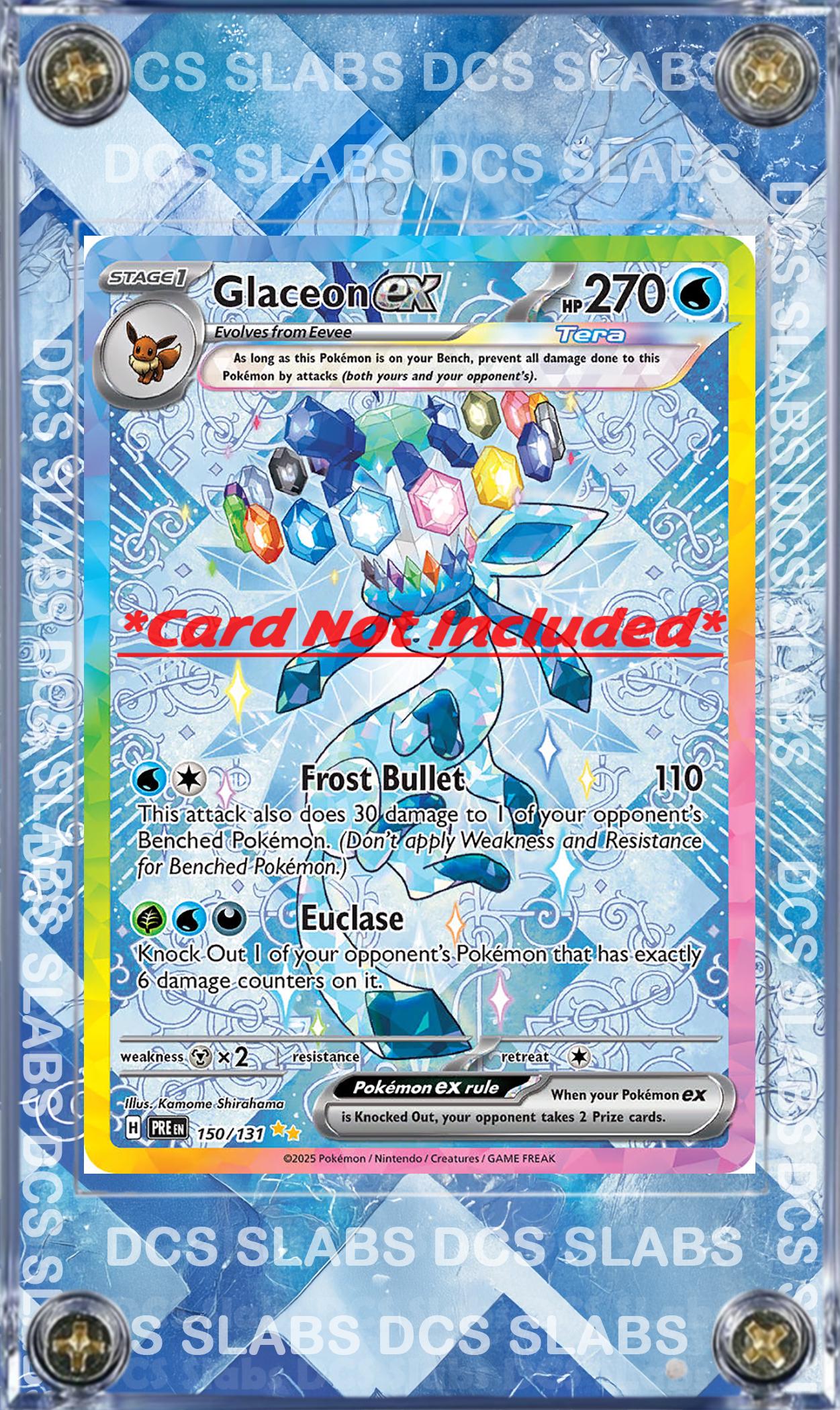 Pokemon Glaceon EX SIR 150/131 Prismatic Evolutions Custom Case