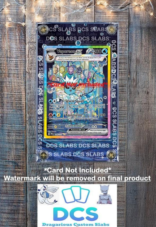 Pokemon Card Vaporeon EX SIR 149/131 Prismatic Evolutions Custom Case