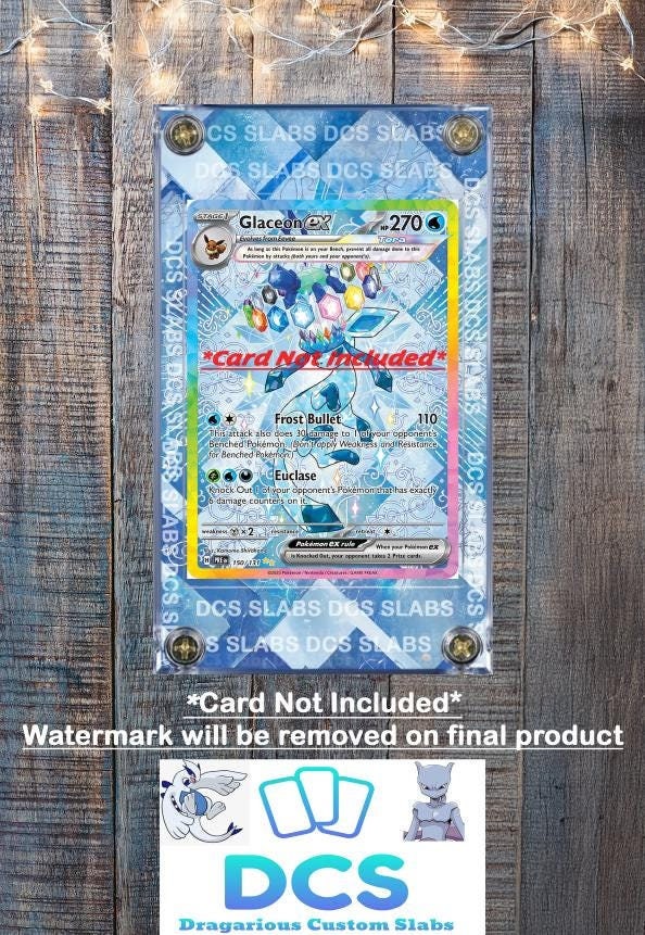 Pokemon Glaceon EX SIR 150/131 Prismatic Evolutions Custom Case