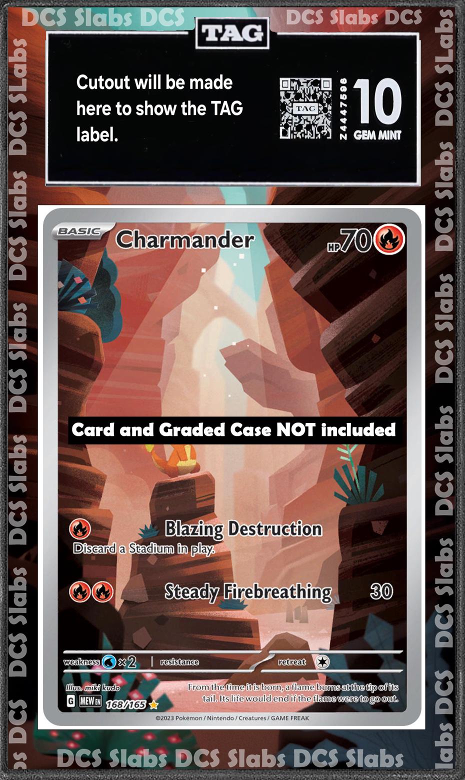 Charmander 168/165 PSA bgs CGC tag Extended Artwork Pokemon 151