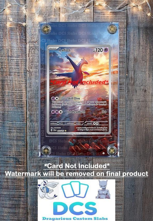 Pokemon Latios 203/191 IR Custom Display Case from Surging Sparks