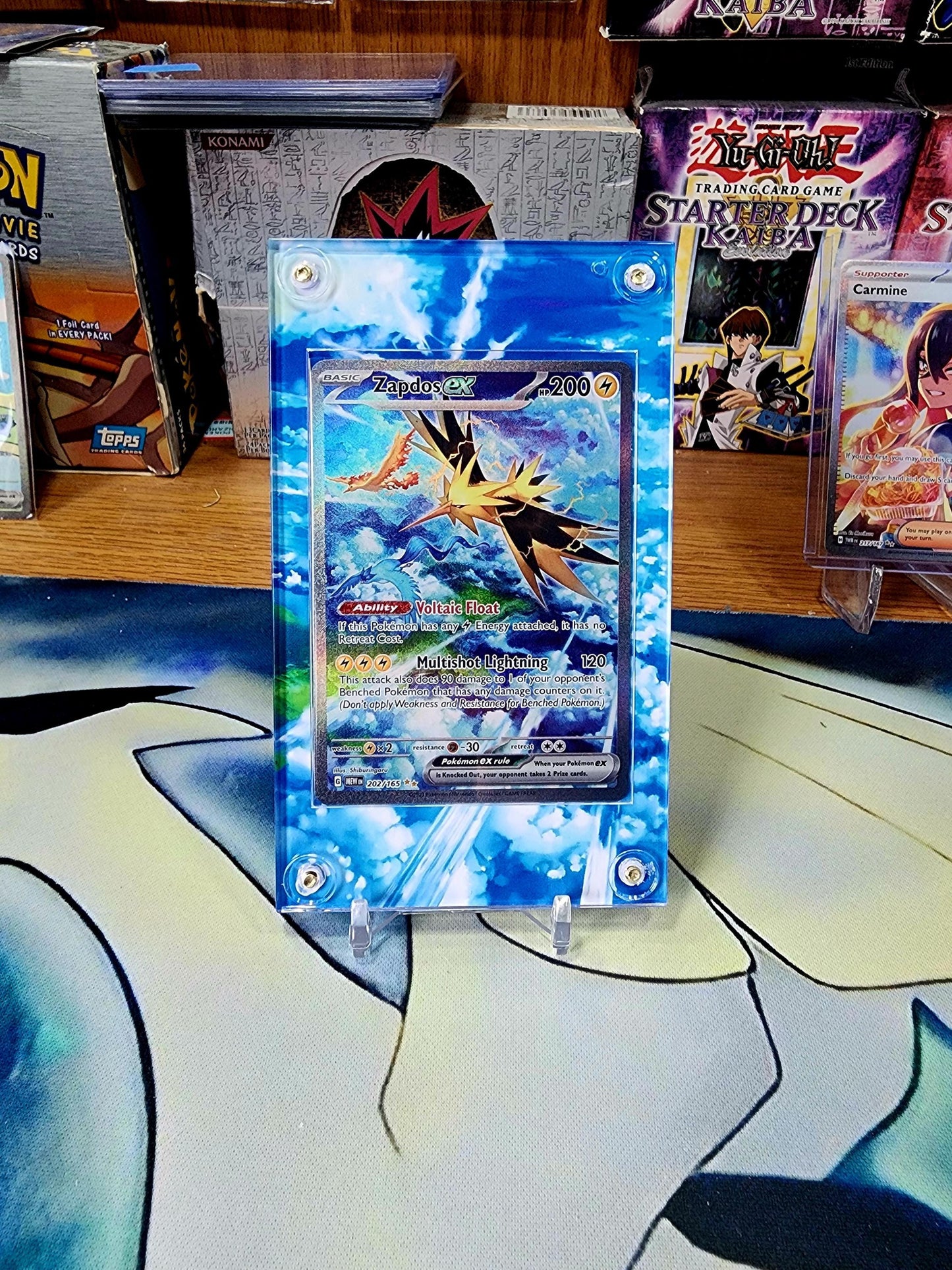 Pokemon 151 Zapdos EX 202 Custom Display Case Slab
