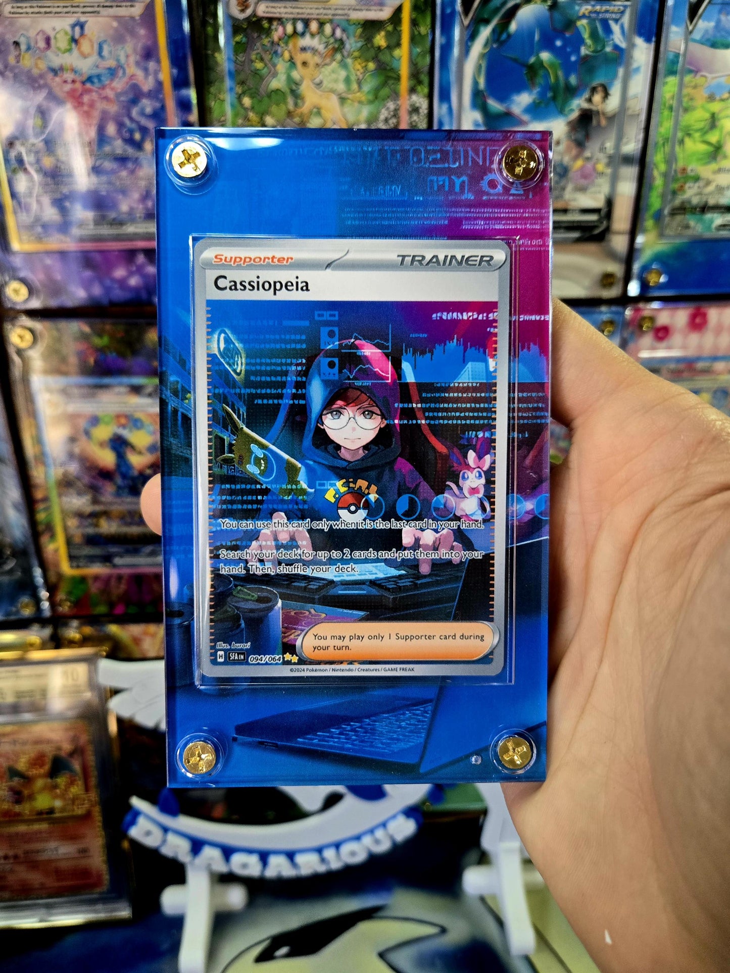 Pokemon Cassiopeia 094/064 Shrouded Fable Extended Art Custom Case
