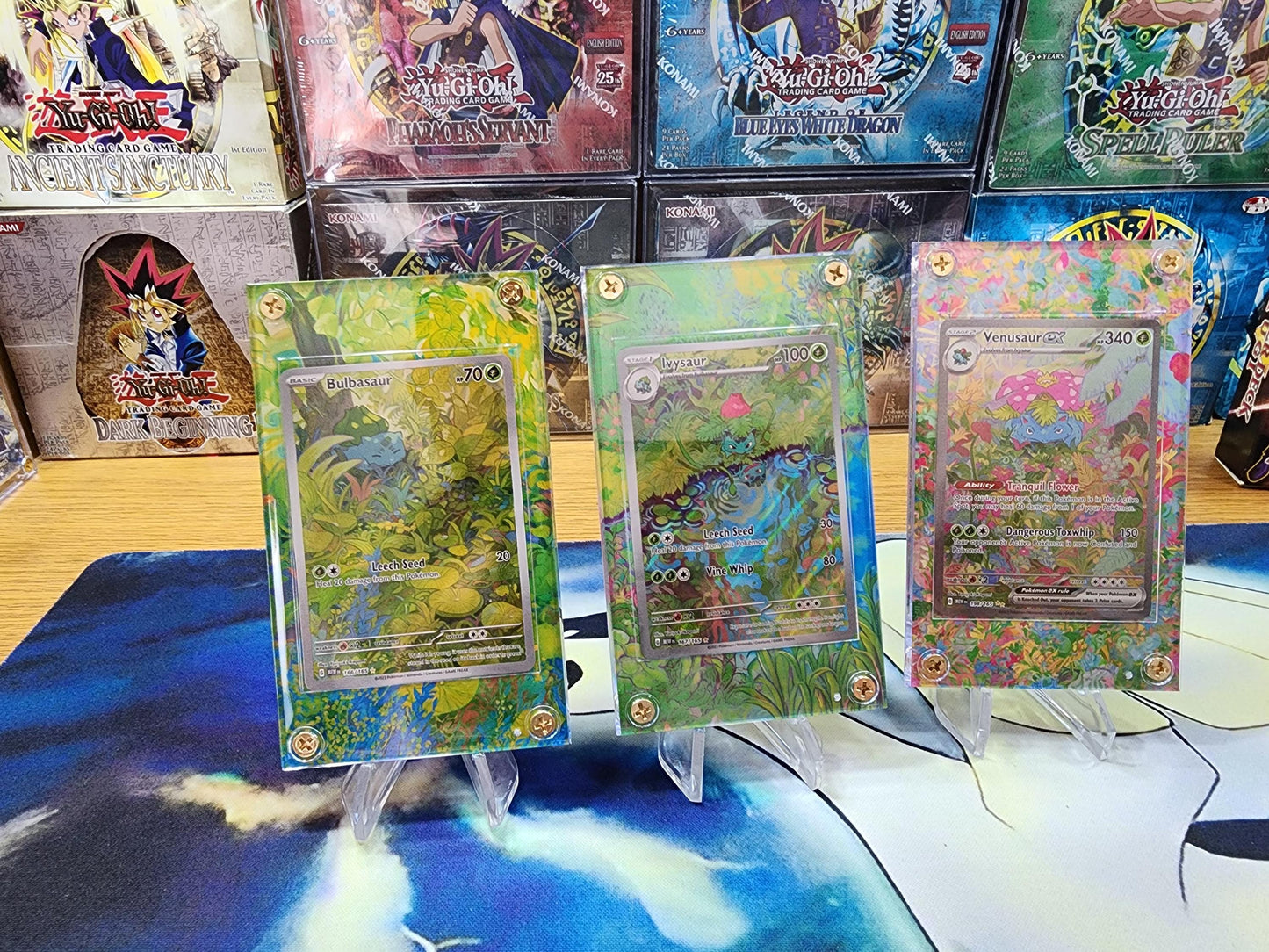 Pokemon Bulbasaur, Ivysaur, Venusaur 151 Custom Display Cases