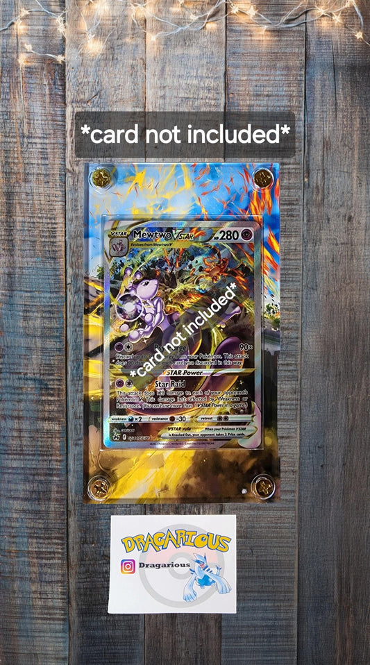 Pokemon Mewtwo Vstar GG40 Crown Zenith Custom Display Case Slab