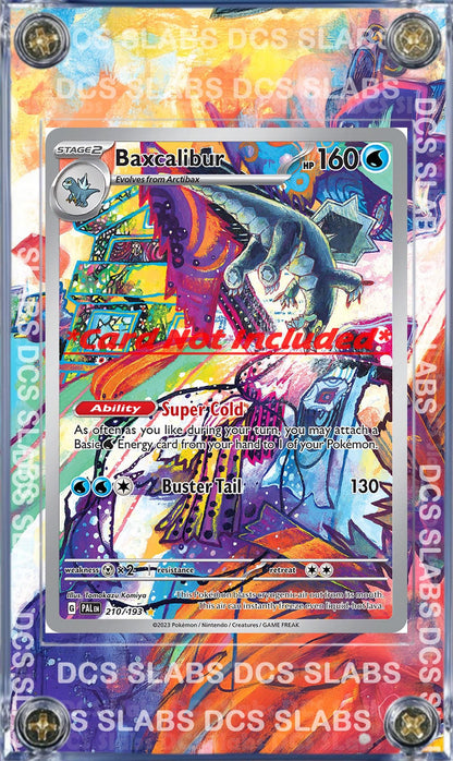 Baxcalibur 210/193 Paldea Evolved Custom Display Pokemon Case